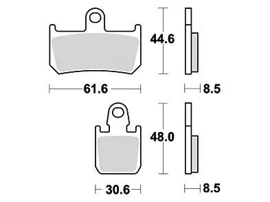 Trw remblokken mcb 795 brake pads sinter mcb 795 trq