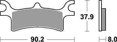 Trw remblokken mcb 798 brake pads sinter mcb 798 si