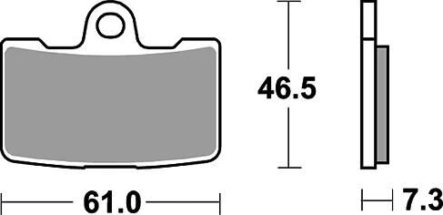 Trw remblokken mcb 810 brake pads sinter mcb 810 sv
