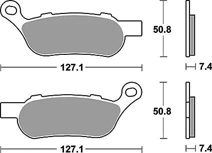 Trw remblokken mcb 814 brake pads sinter mcb 814 sh