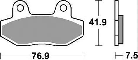 Trw remblokken mcb 822 brake pads sinter mcb 822 sv