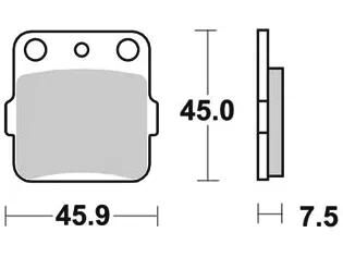 Trw remblokken mcb 561 brake pads organ. mcb561