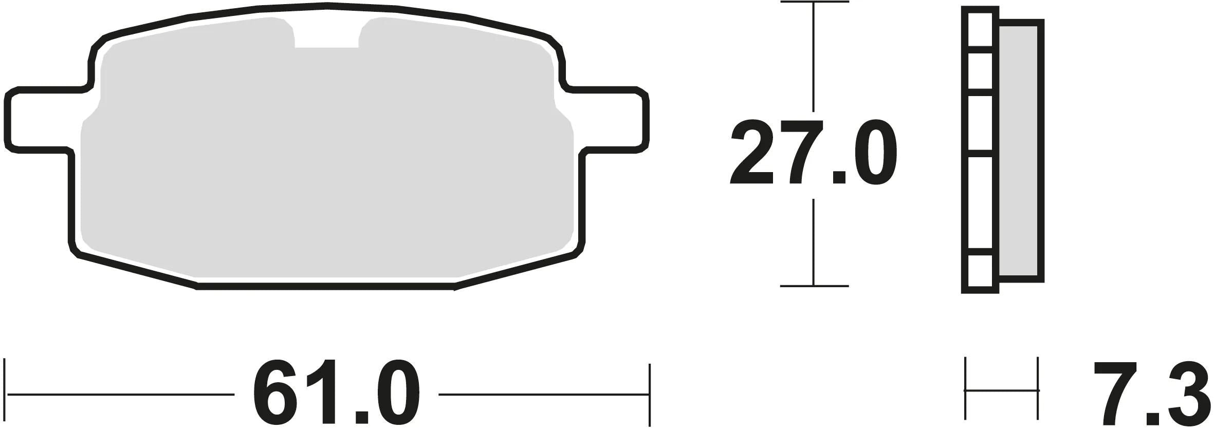 Trw bremsbelag mcb 590 brake pads organ. mcb590ec