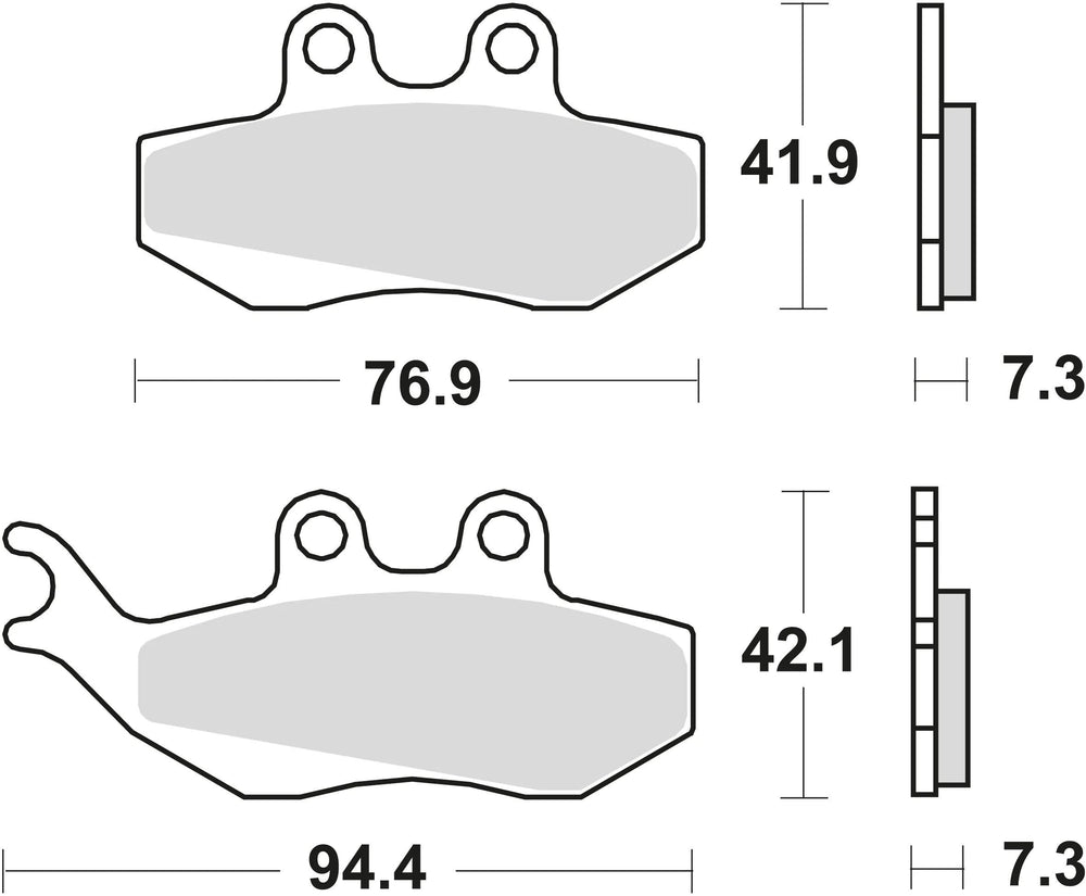 Trw remblokken mcb 664 brake pads organ. mcb664ec