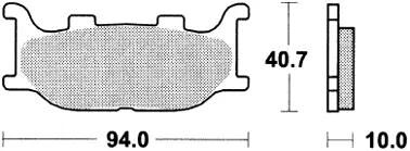 Trw remblokken mcb 666 brake pads sinter mcb666srm