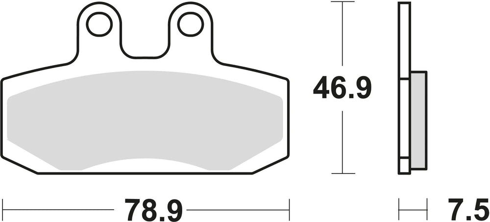 Trw remblokken mcb 673 brake pads organ. mcb673ec