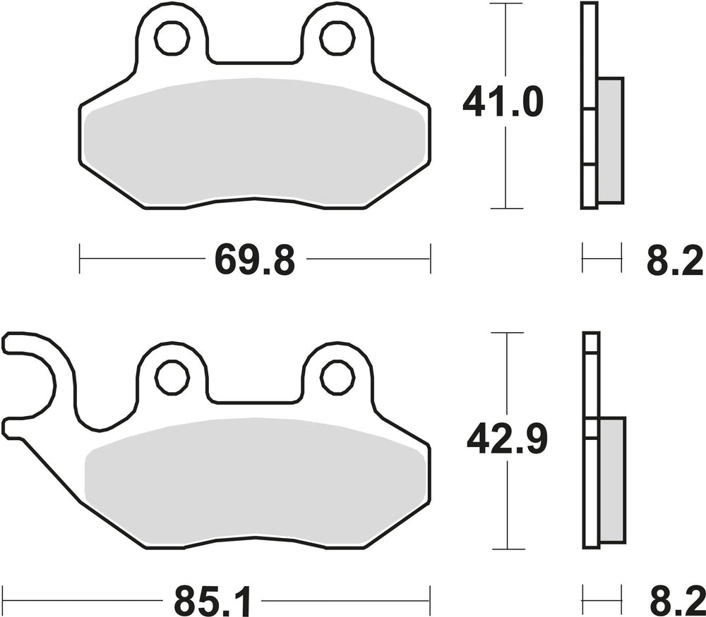 Trw remblokken mcb 684 brake pads organ. mcb684ec