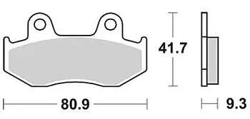 Trw remblokken mcb 685 brake pads sinter mcb685srm