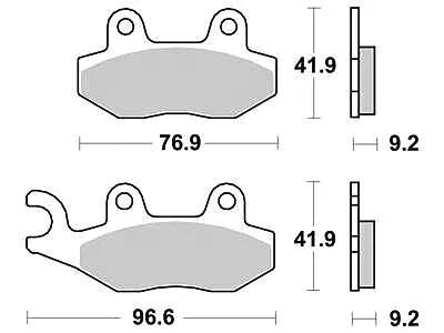 Trw remblokken mcb 689 brake pads organ. mcb689ec