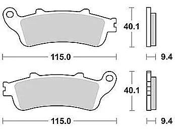 Trw remblokken mcb 693 brake pads sinter mcb693srm