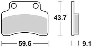 Trw remblokken mcb 694 brake pads organ. mcb694ec