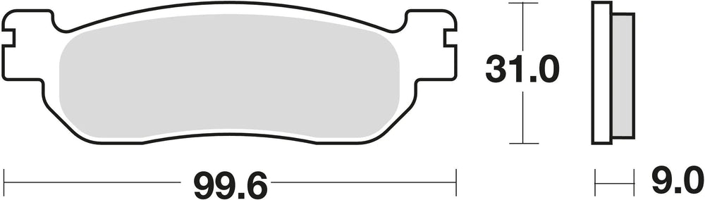 Trw remblokken mcb 699 brake pads sinter mcb699srm