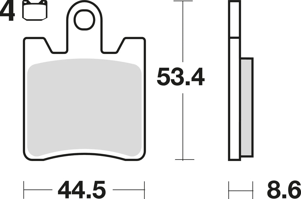 Trw remblokken mcb 706 brake pads sinter mcb706srm