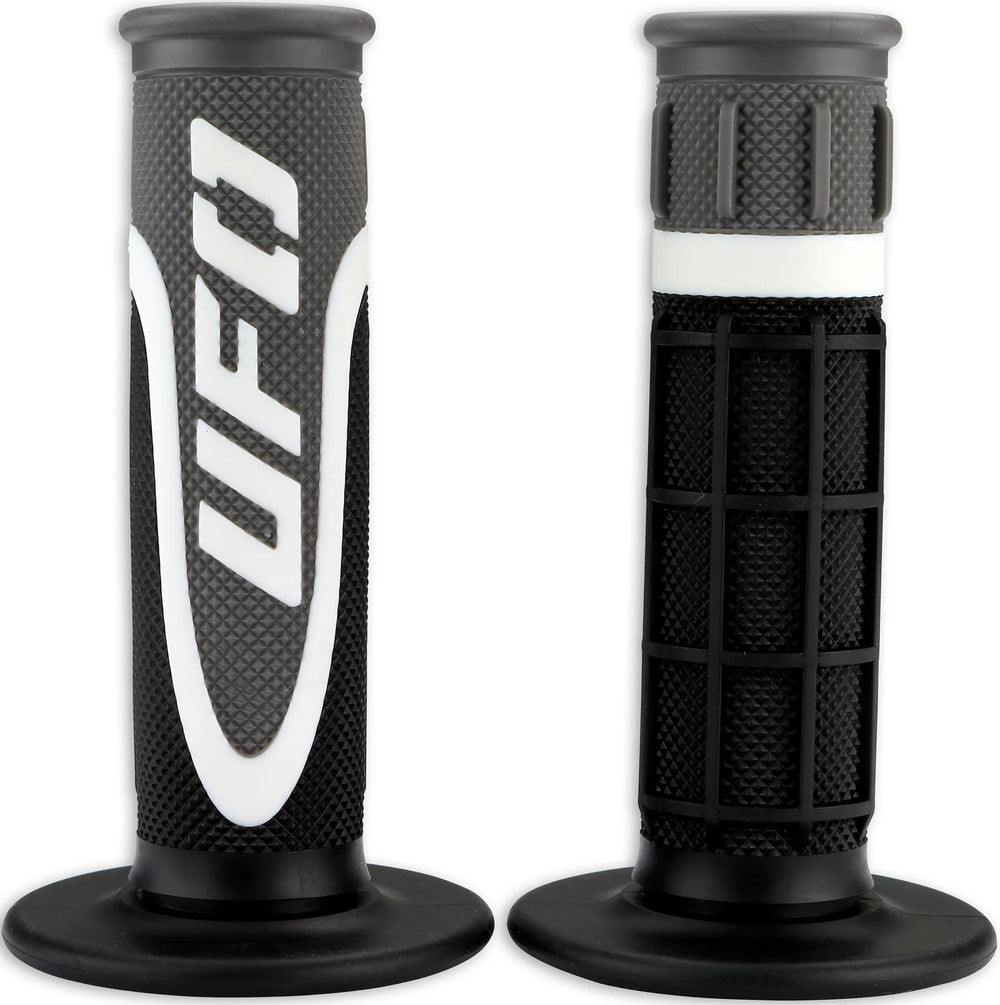 Ufo plast griffgummi axiom rubber grip pair ufo black white grey