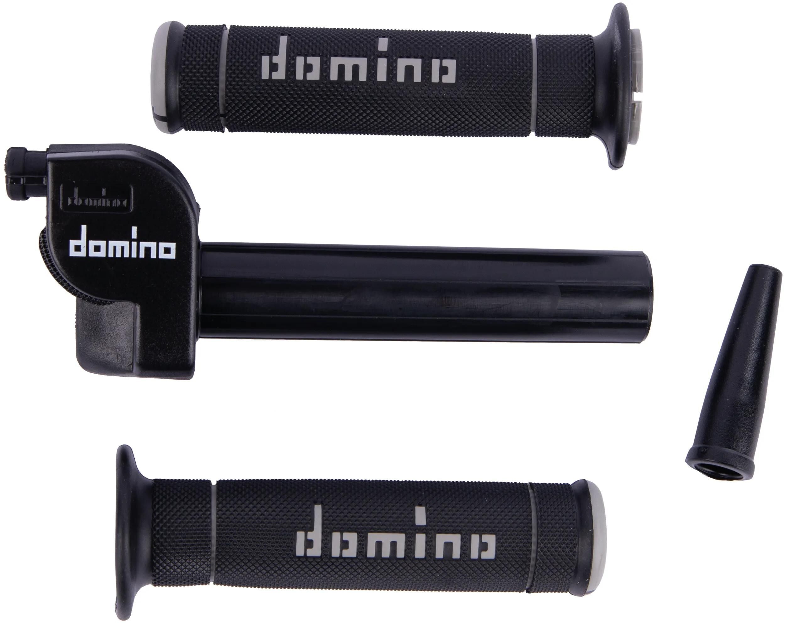 Domino gasgriffarmatur trial throttle grips plast sw 1-train