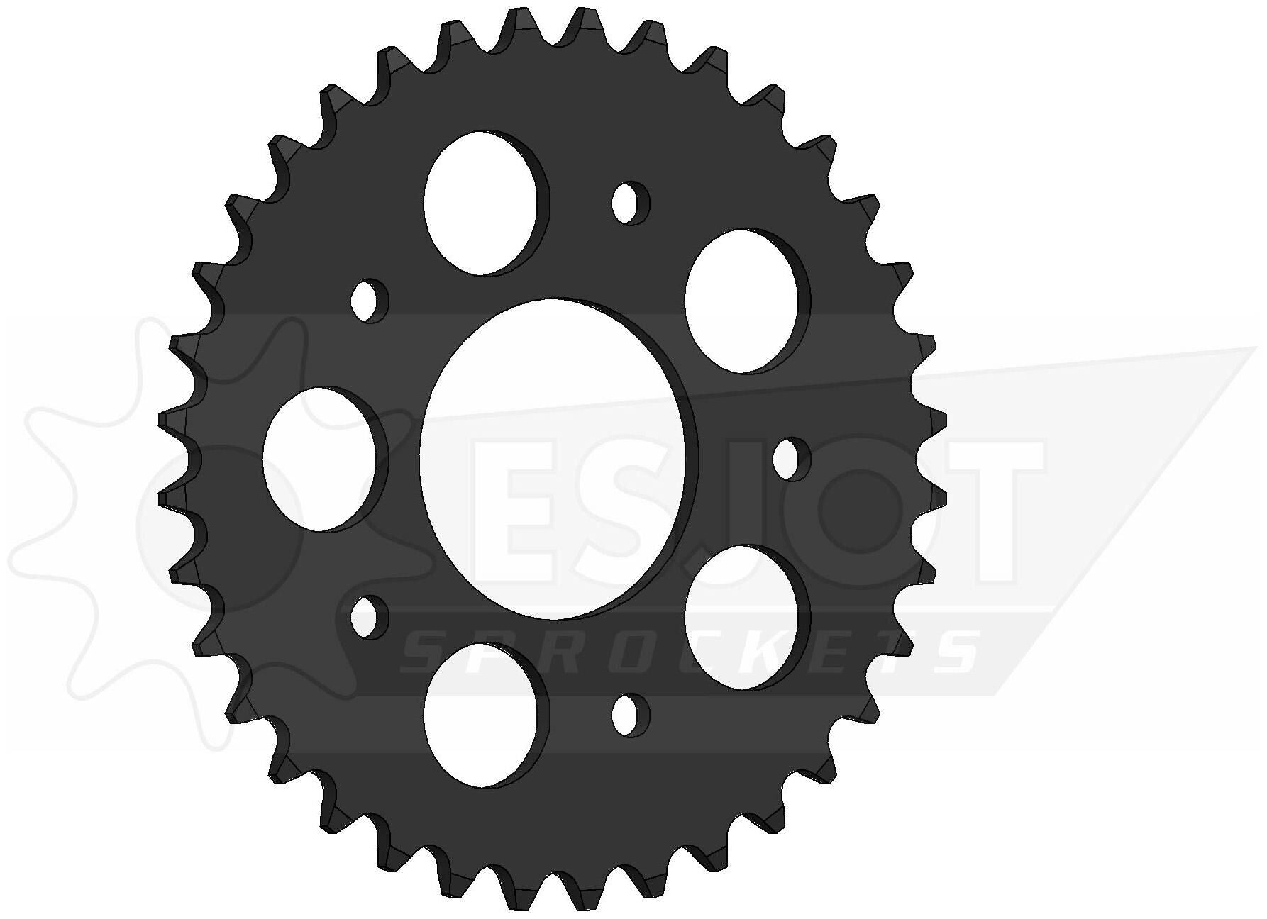 Esjot achtertandwiel 0439 chain wheel 415 36z steel black