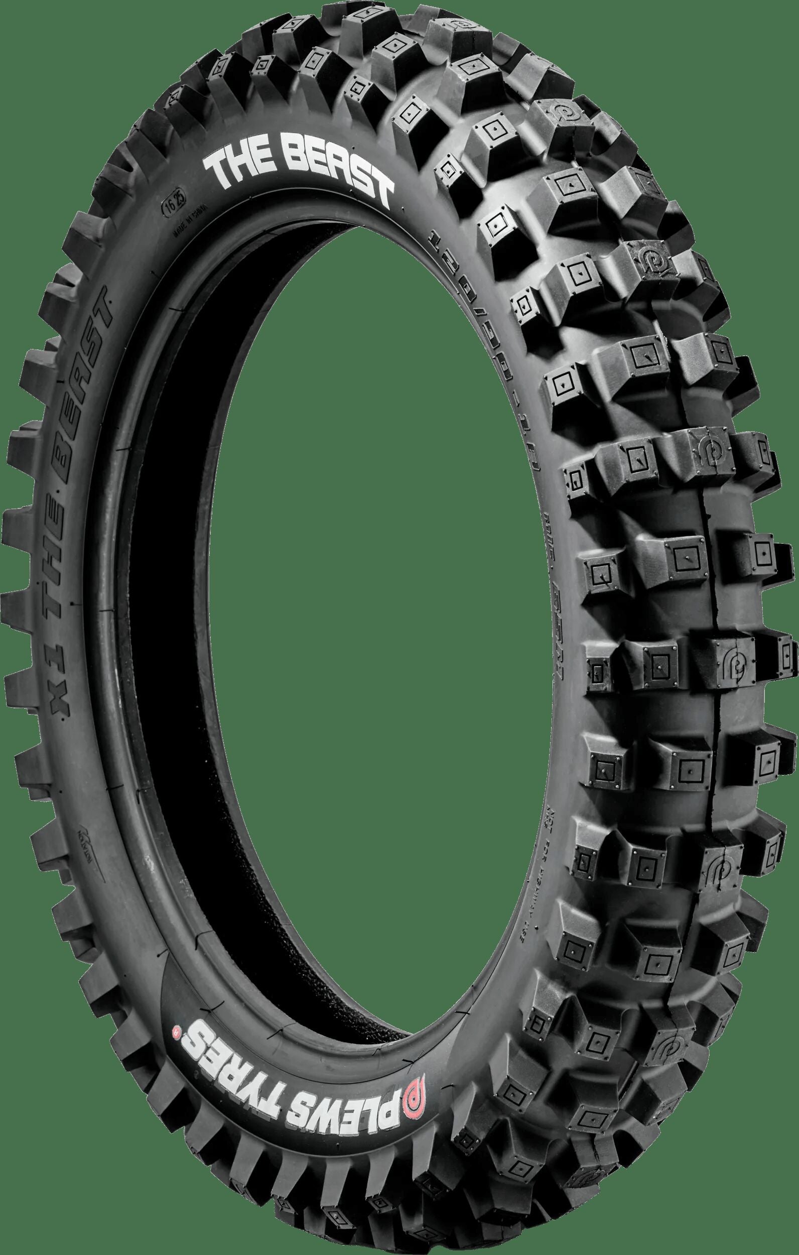 Plews tyres reifen the beast hybrid tires 110 100-18 64m tt tb trail compound pt