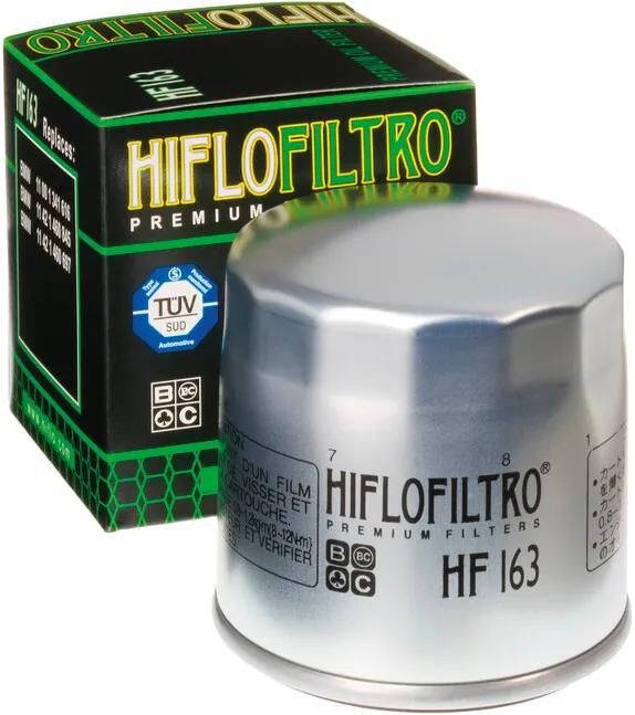 Hiflofiltro ölfilter oil filter hf-163 silver