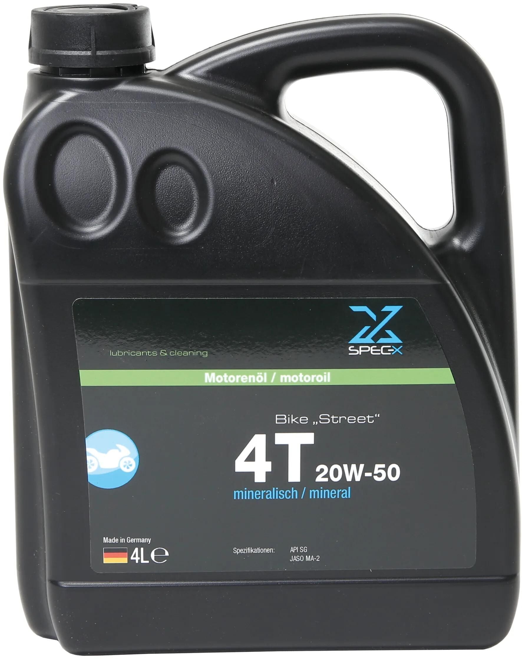 Spec-x motoröl bike 4t street motor oil 4t 20w-50 stre 4l bike