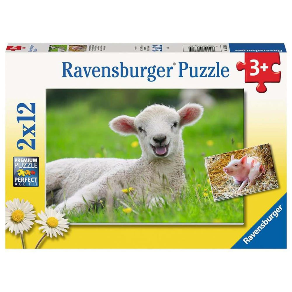 Ravensburger farm animals puzzle 2x12 pieces