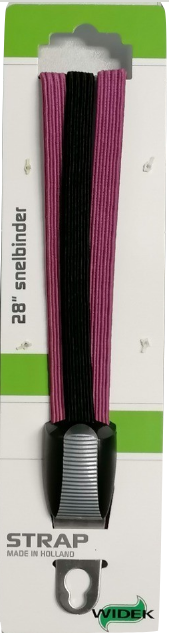 Widek 003915 triobinder city RVS beugel brocaatrood zwart op kaart