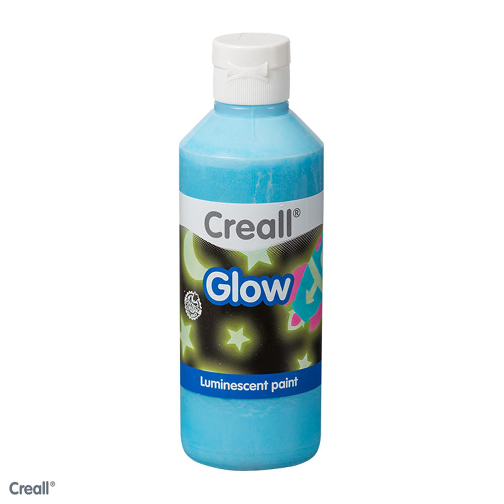 Creall -glow verf 250ml blauw