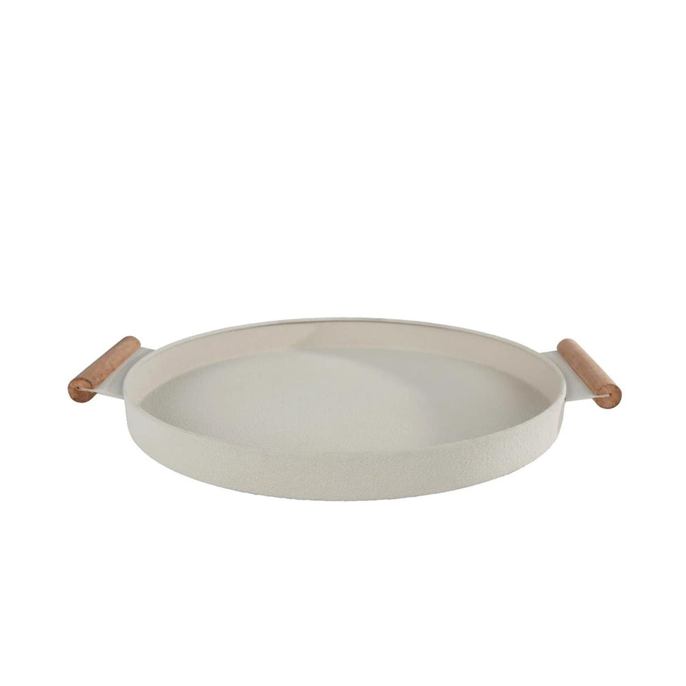 Dienblad ray beige metaal 42x36x3cm