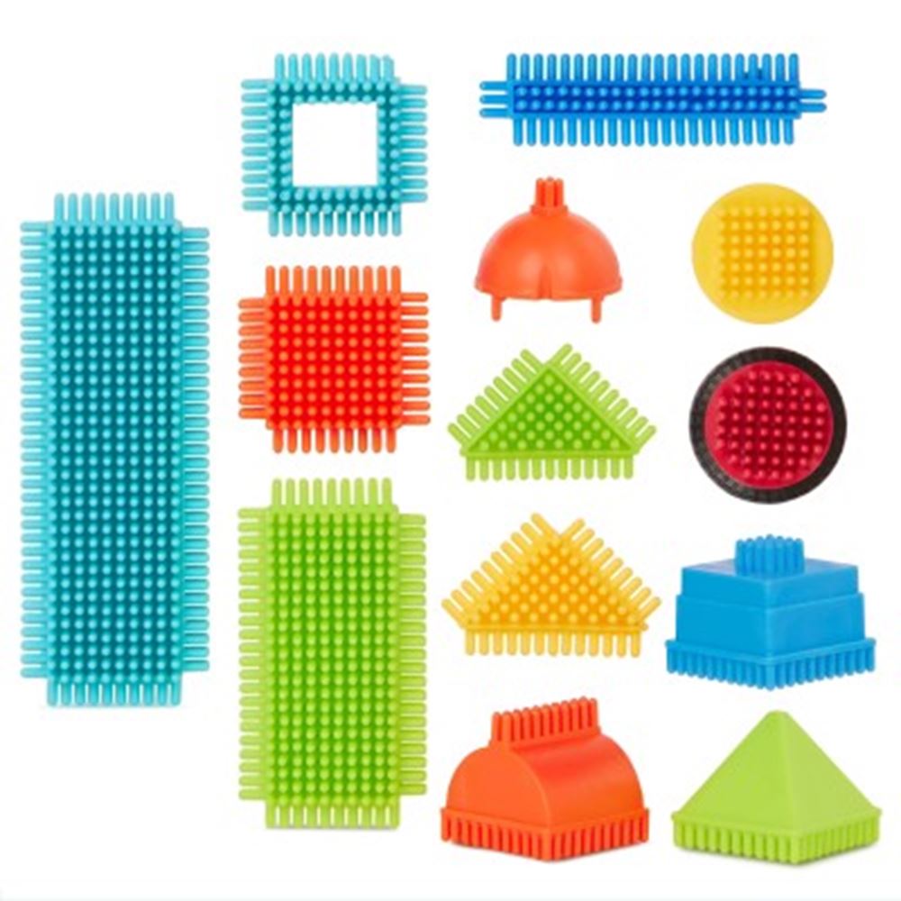 Borstelblokken emmer met 50 stuks
