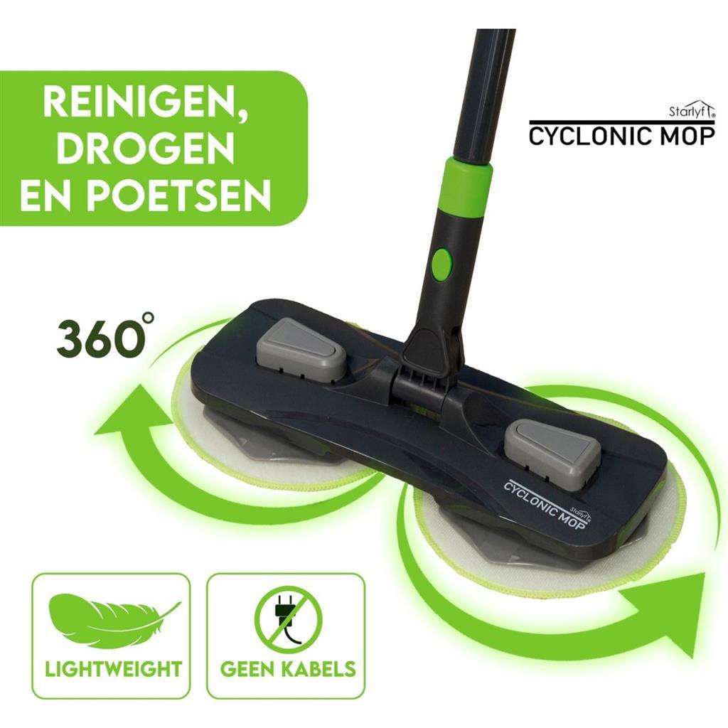 Starlyf elektrische mop zwart groen