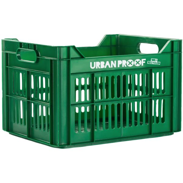 fietskrat Gerecycled 30 liter polypropyleen donkergroen