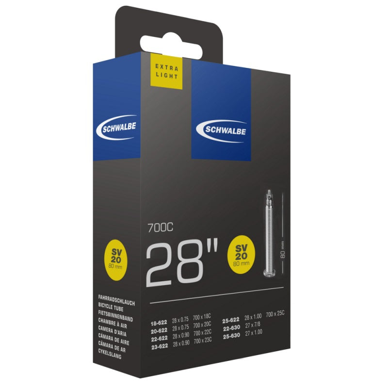 Schwalbe Binnenband 27 28 x 0,75 1,00 (18 25-622 630) FV 80 mm
