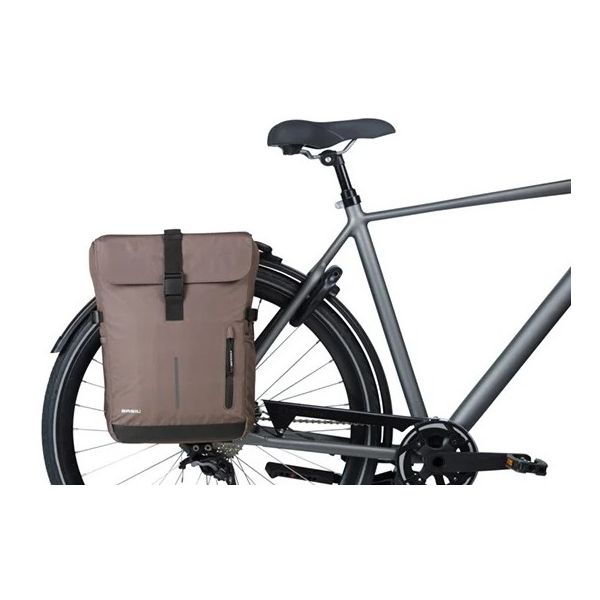 Basil tas move dubbel bruin | 30l