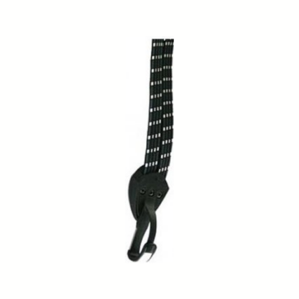 Sangle élastique Trio Bibia avec crochet inox - noir blanc gris