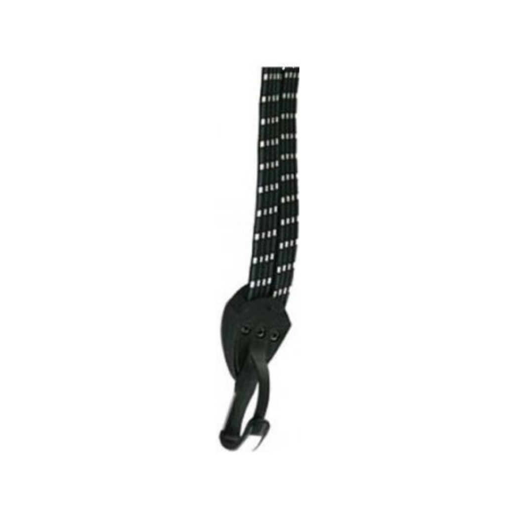 Sangle élastique Trio Bibia avec crochet inox - noir blanc gris