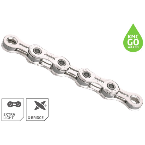 Kmc x11el waxed - silver (nickel plated)