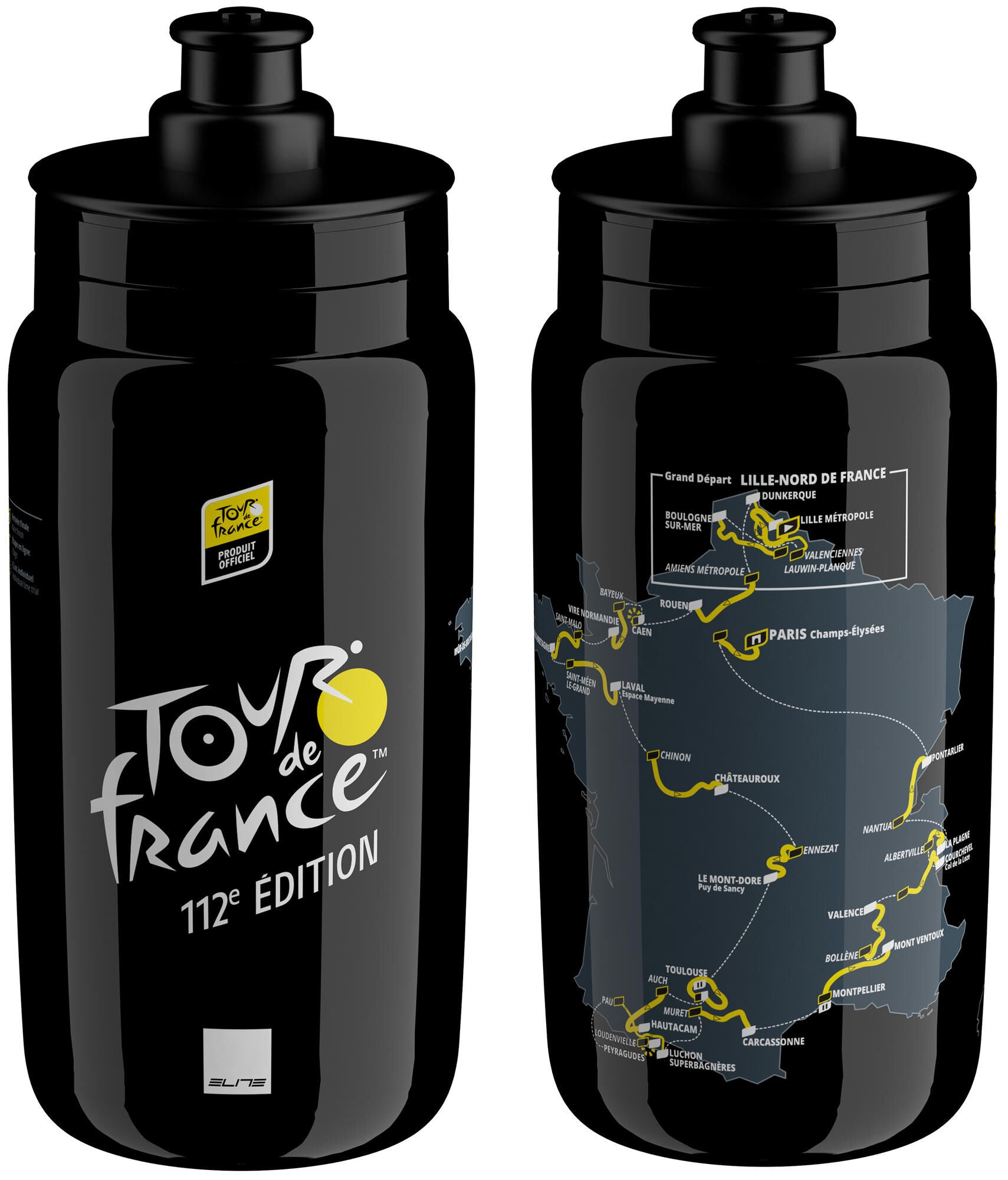 Elite fly tour de france bidon trinkfl. fly tour d e france black 550ml