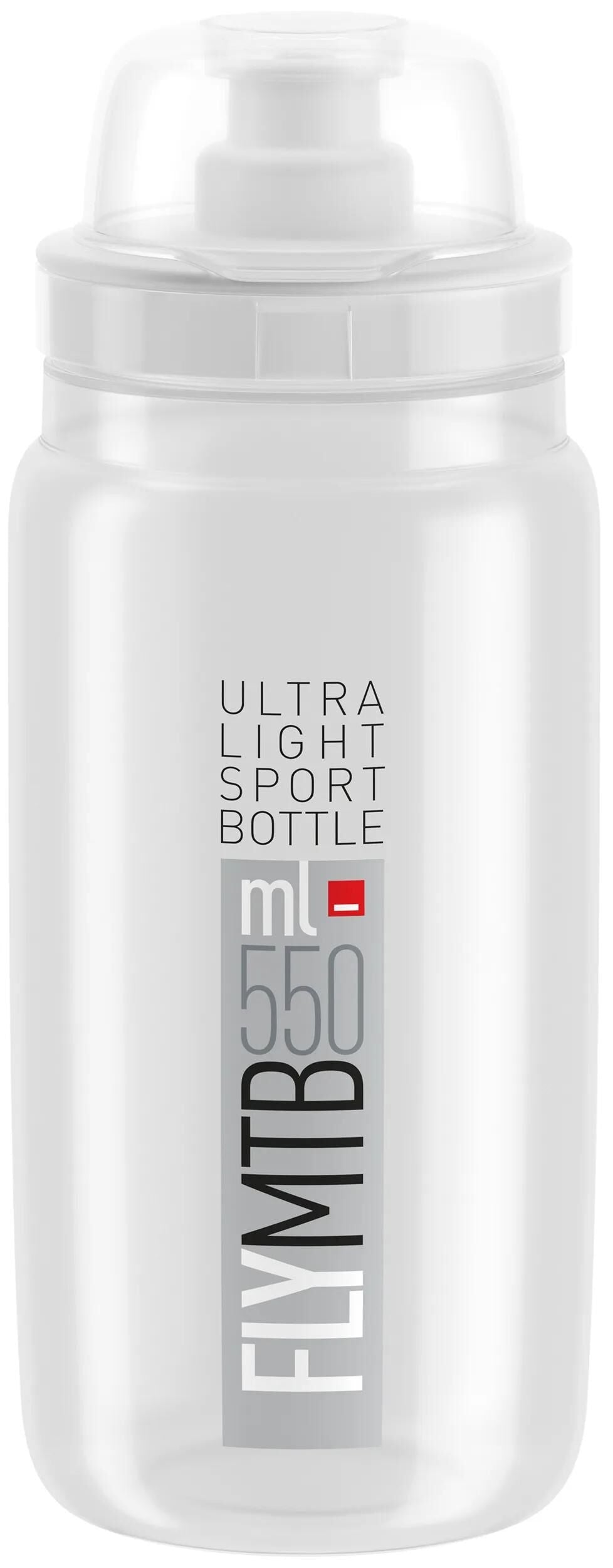 Elite trinkflasche fly mtb bottle fly mtb 550ml clear grey