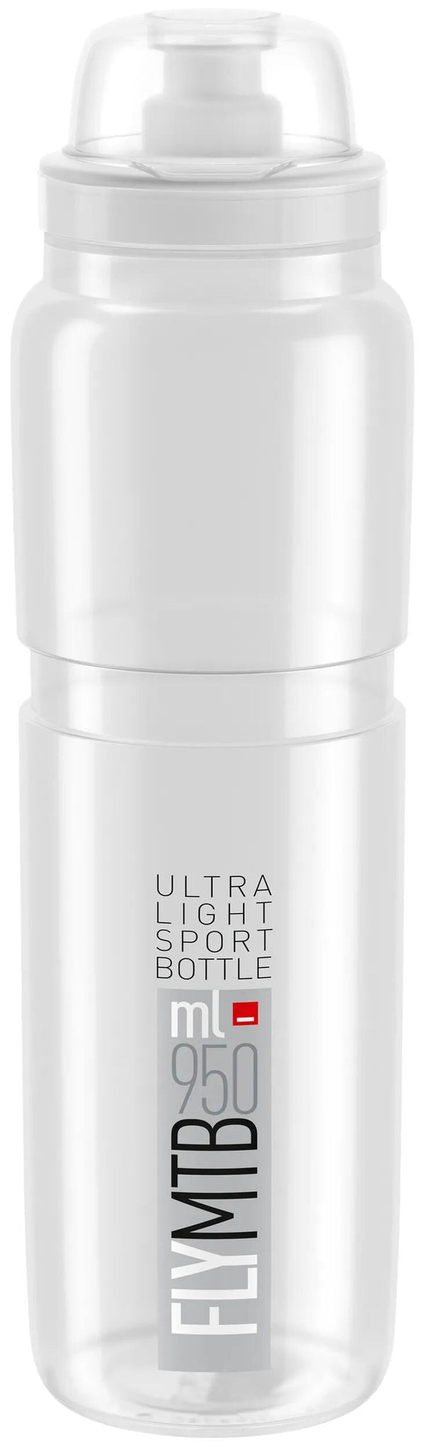 Elite bidon fly mtb bottle fly mtb 950ml clear grey