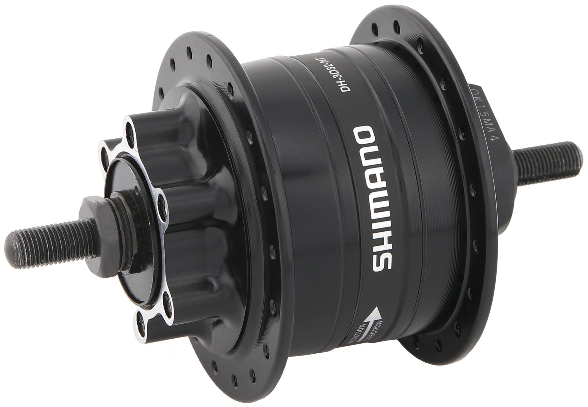 Shimano naafdynamo dh-3d32 shim.hub dyn.dh3d32 36h sol.axle 6v 3w bl.e2