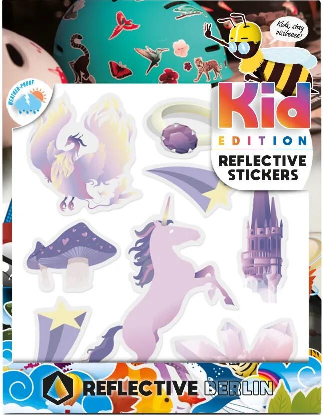 Reflective berlin reflexaufkleber k.i.d. ref.sticker re.berlin kid fairytale