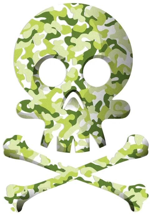 Reflective berlin reflexaufkleber decals refl.sticker refl.berlin decals skull camouflage