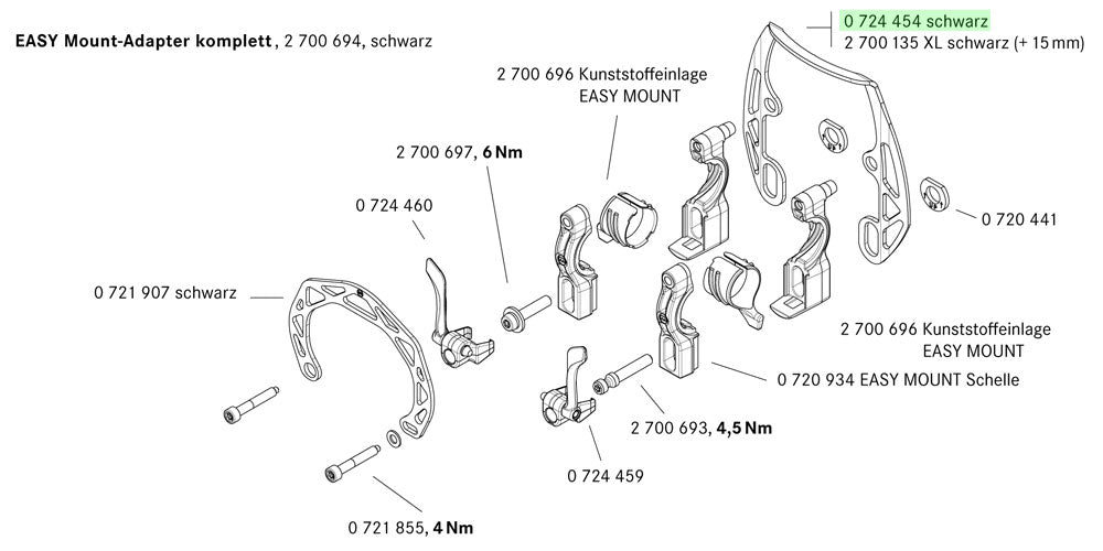 Magura montageplaat evo2