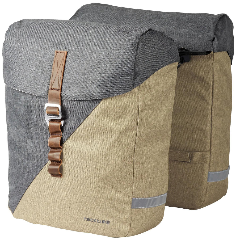 Racktime dubbele tas heda 2.0 double bag heda 2.0 desert sand dust grey
