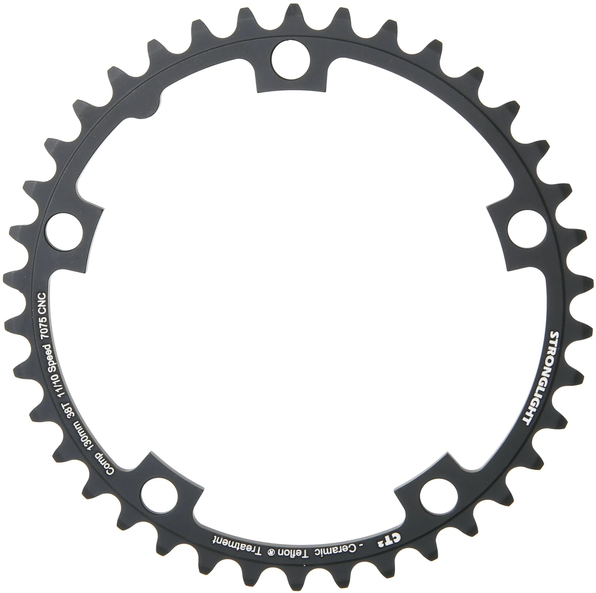 Stronglight kettenblatt ct2 chain ring strongl.ct2 38t alu black