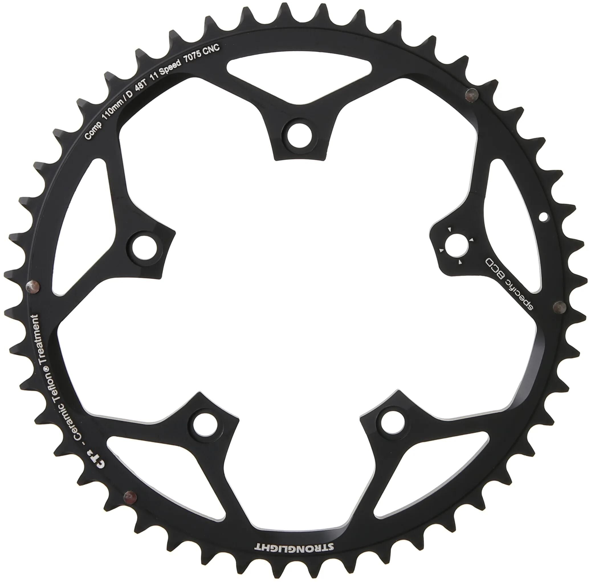 Stronglight kettenblatt ct2 chain ring strongl.ct2 48t cer.-teflon coat.