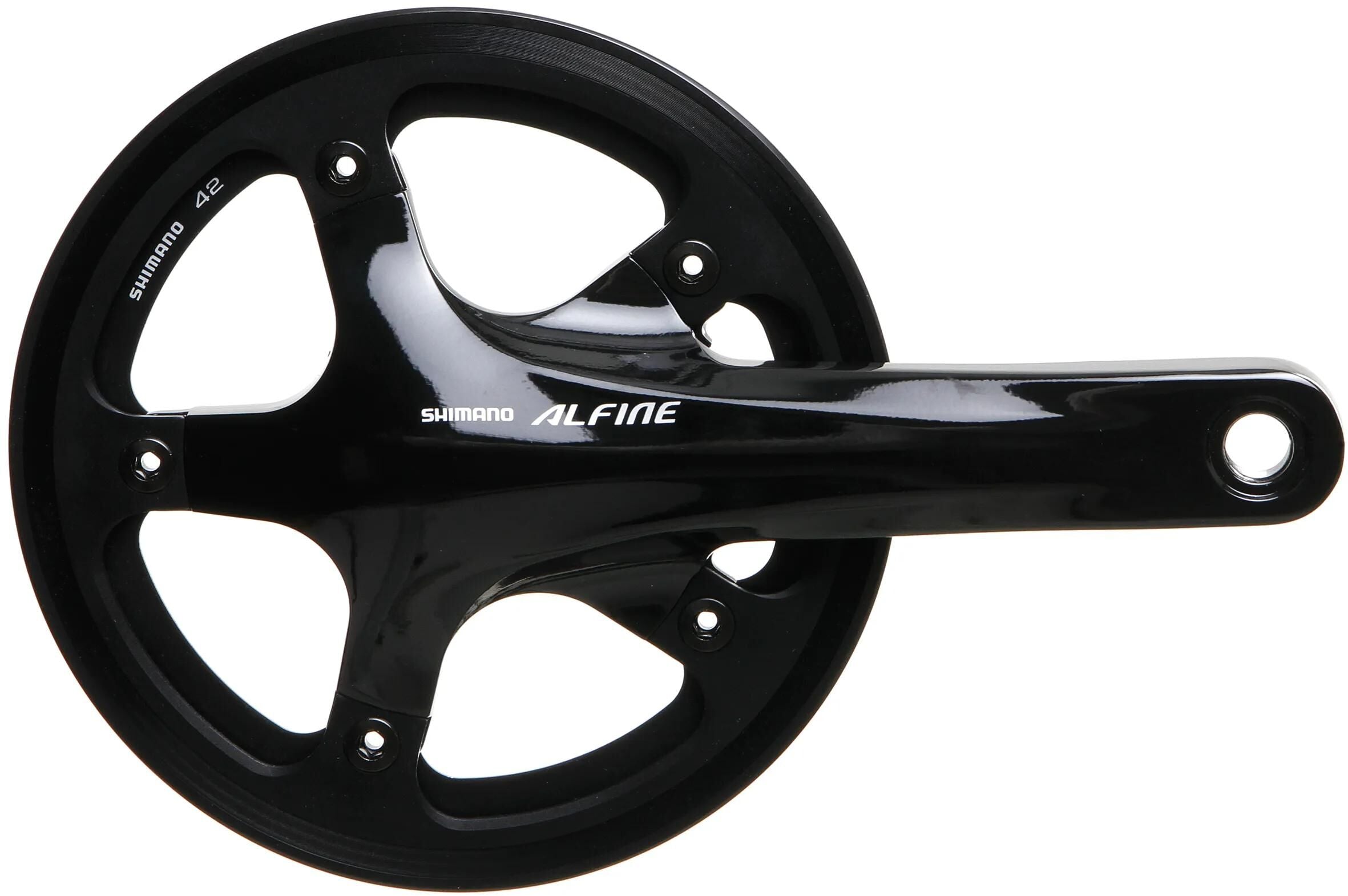 Shimano alfine fc-s501 crank with single chainguard | 42 zähne