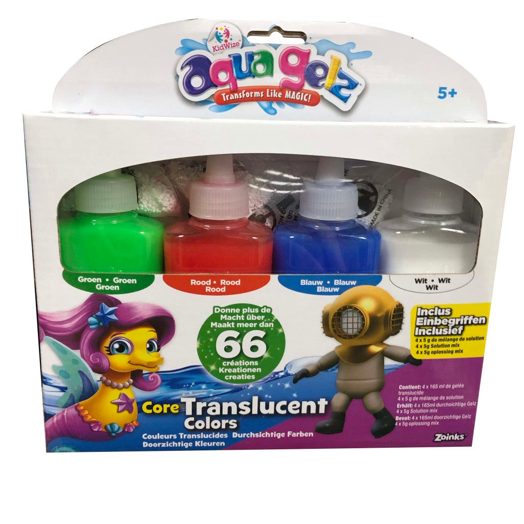 Aqua gelz translucent colors navulset 8-delig