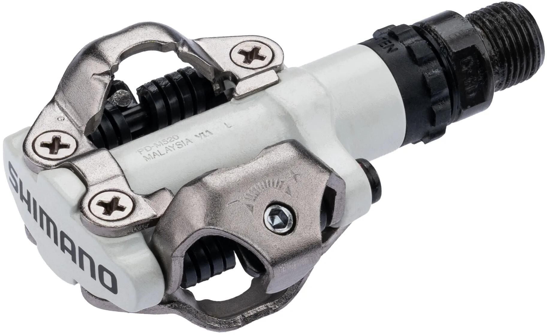 Shimano systeempedaal pd-m 520 shim.pedals pdm520 spd beids. alu white