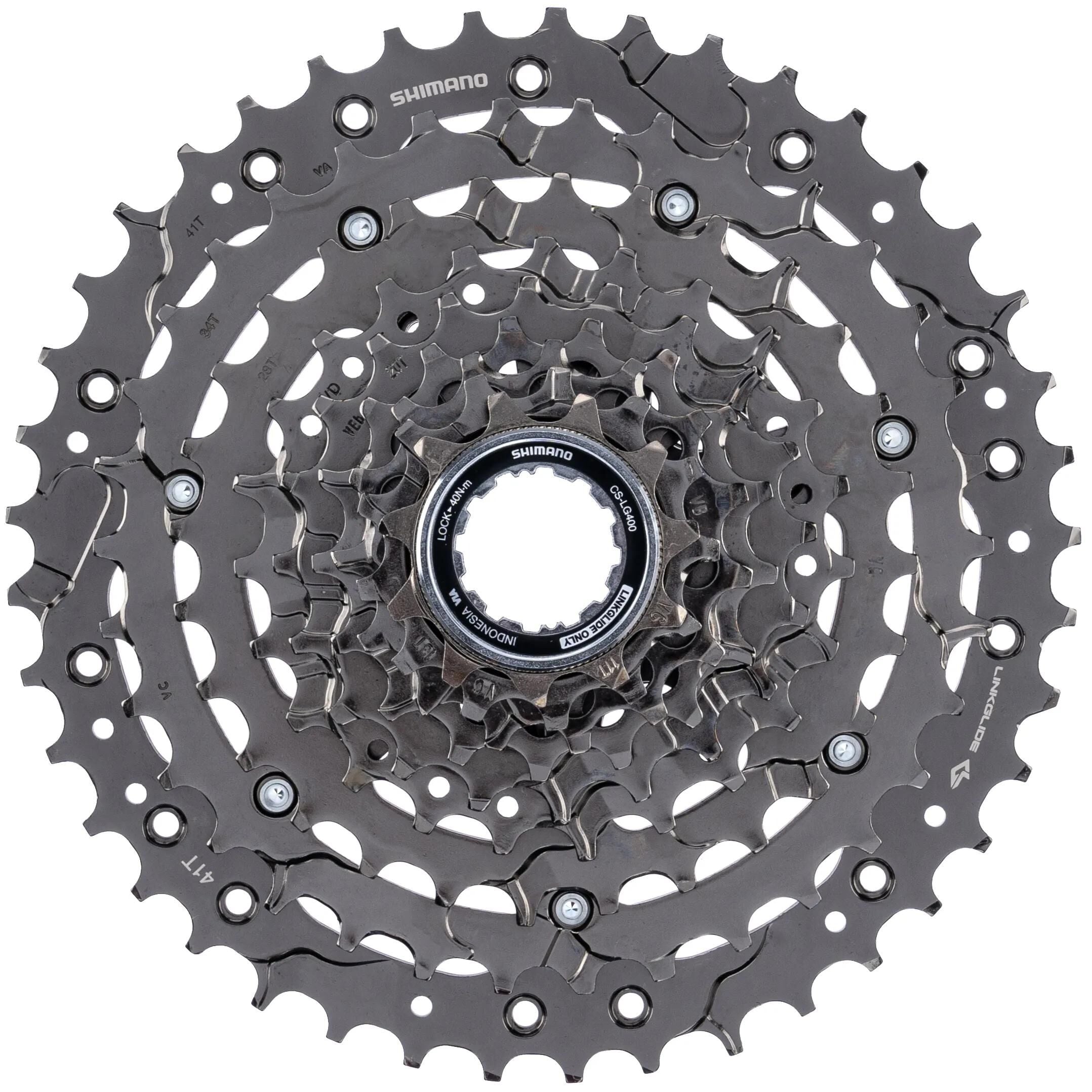 Shimano cassettekeu 9v 11-41t cs-lg400 zwart