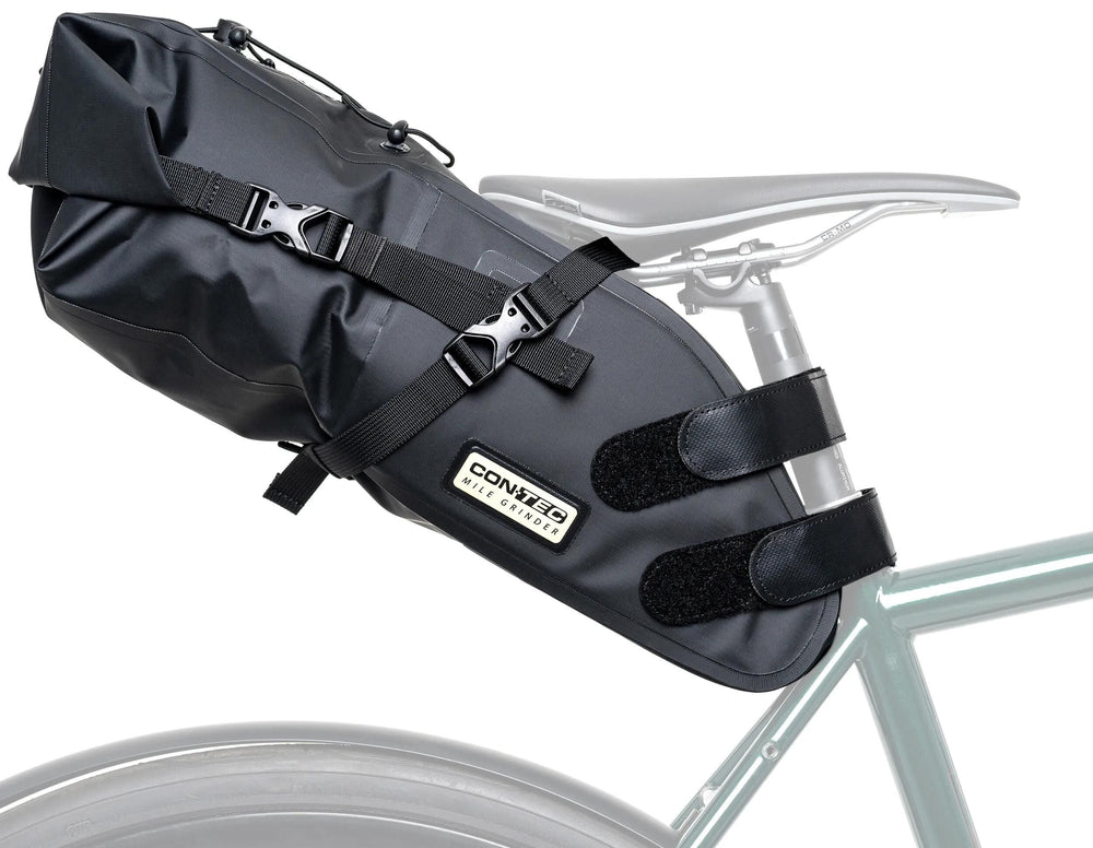 Contec zadeltas mile grinder back 10 ct saddle bag mile grin the back 10 black